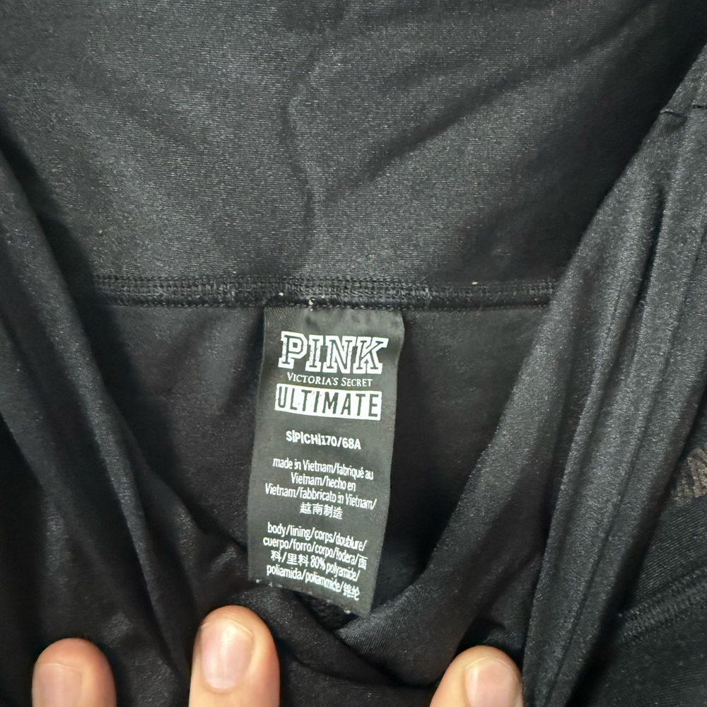 Victoria's Secret Pink Black Ultimate Leggings